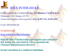 Tablet Screenshot of idex.hu